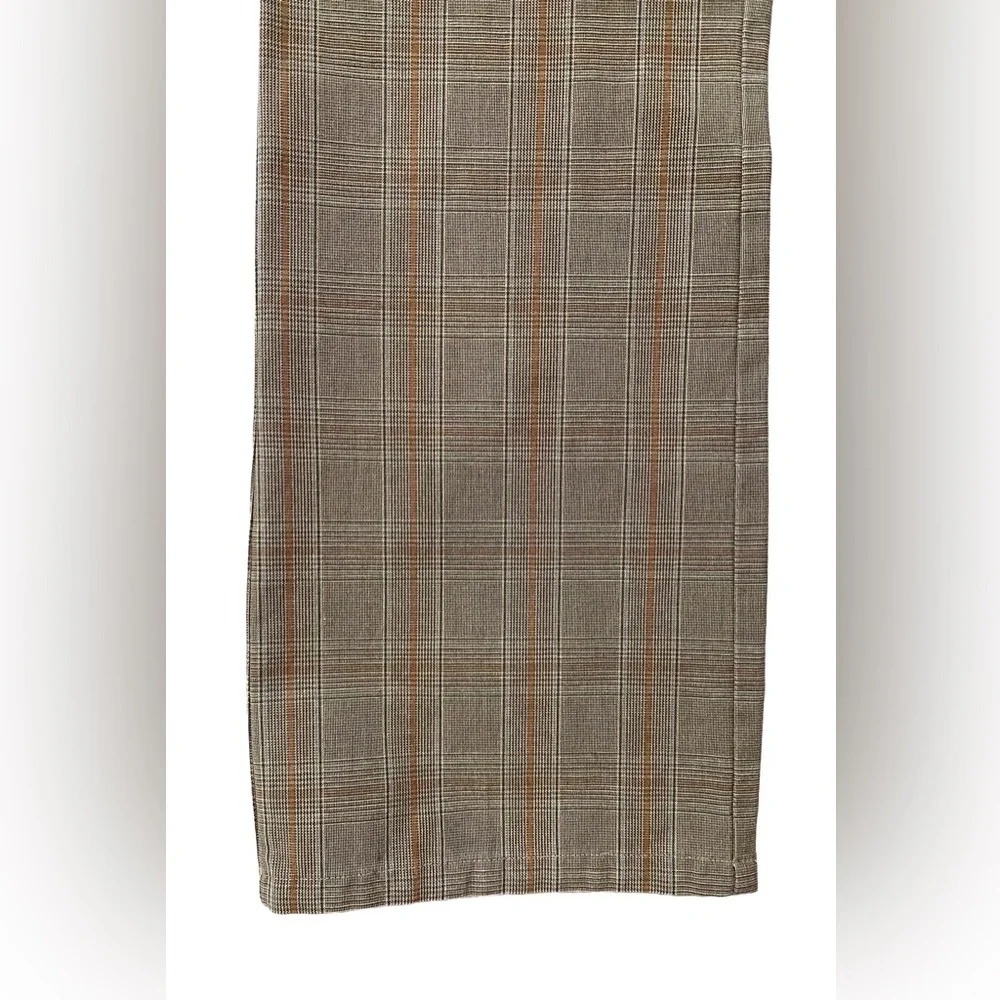 Vince Plaid Dress Pants Low Rise Bootcut Flare Trousers   Size 12